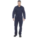 RS PRO Navy Reusable Overall, Polycotton, 2XL, 50–52 Inch Chest, 6 Pockets 124-8237