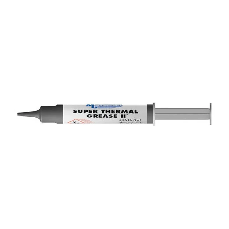 MG Chemicals Aluminium Oxide, Zinc Oxide, Boron Nitride Thermal Grease 3 ml, 1.8 W/mK, Paste, RoHS, 8616-3ml