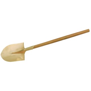 Bahco Non-Sparking Round Shovel Aluminium Bronze Blade Hickory Handle 290 mm x 1160 mm NS802-290
