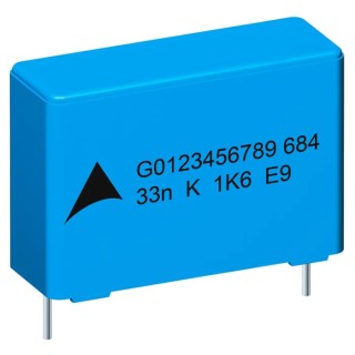 TDK B32642B Film Capacitor, 27nF, 500V AC, 1kV DC, Through Hole, 2 Pin, B32642B0273J000
