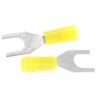 RS PRO DSNY Insulated Crimp Spade Connector, 26 AWG - 22 AWG, M3.5 Stud Size Nylon, Yellow 239-4183