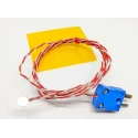 RS PRO XQ Type K Copper Disc Thermocouple, 2 m Cable, 1 mm Probe, 0–200 °C, Miniature Plug 239-4677
