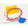 RS PRO XQ Type K Copper Disc Thermocouple, 2 m Cable, 1 mm Probe, 0 - 200 °C, Miniature Plug 239-4677