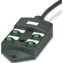 Phoenix Contact SACB Series I/O Module, 4 Port, IP65, Polybutylene Terephthalate, 24V DC 1097602