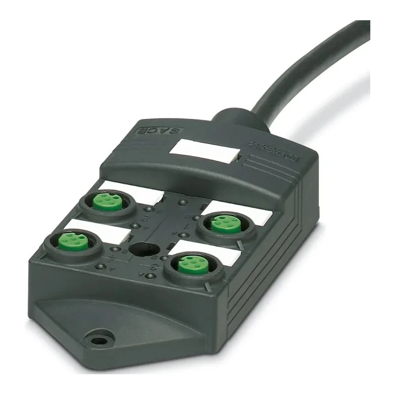 Phoenix Contact SACB Series I/O Module, 4 Port, IP65, Polybutylene Terephthalate, 24V DC 1097602