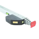 geo-FENNEL 5 m Aluminium Telescopic Rule, Metric, Folding, Silver Finish, Model 451