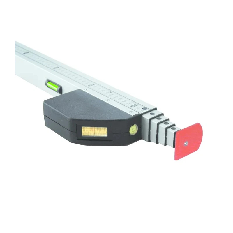 geo-FENNEL 5 m Aluminium Telescopic Rule, Metric, Folding, Silver Finish, Model 451