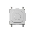 TE Connectivity Black Tactile Switch, Round, Surface Mount, SPST, 50mA, Gull Wing, MSLPT5252BG3MTR
