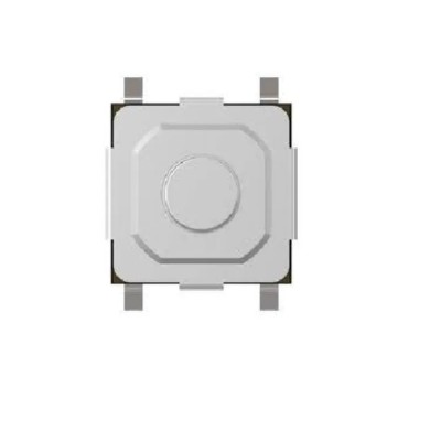 TE Connectivity Black Tactile Switch, Round, Surface Mount, SPST, 50mA, Gull Wing, MSLPT5252BG3MTR