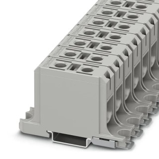 Phoenix Contact UBAL 50 Series High Current Connector 1086465, Grey, 6mm², 1-Level, Screw, 2 Positions, 1kV 145A