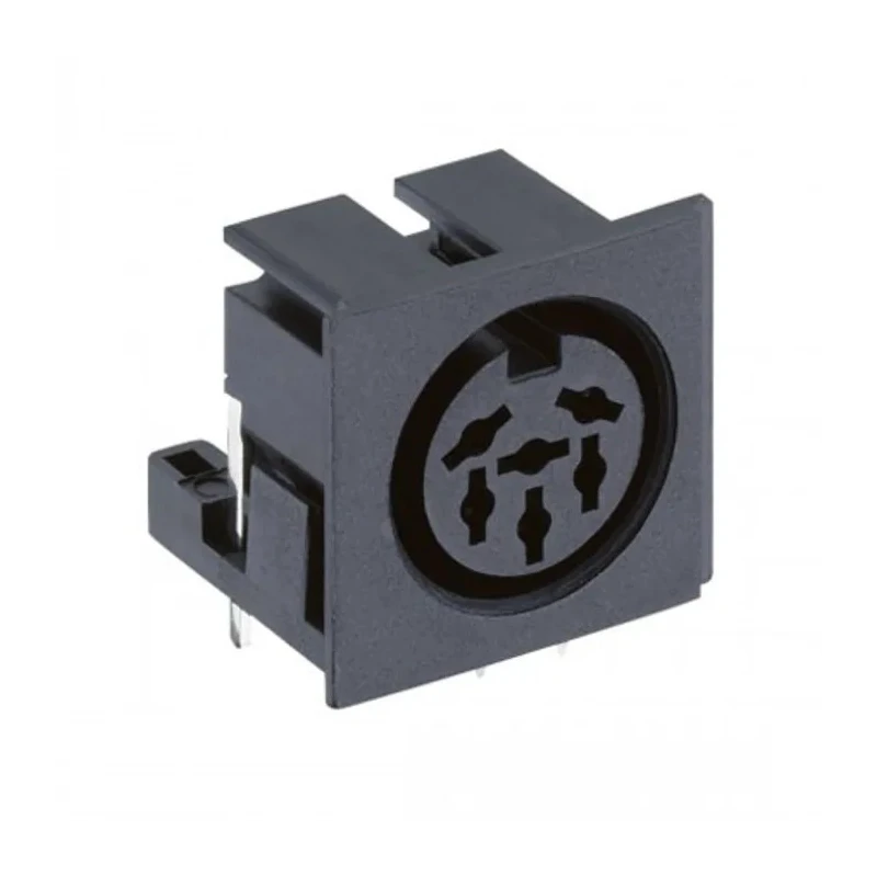 Lumberg 8 Pole Right Angle Standard DIN Socket, PCB Female, DIN 45326, 4A, 24V ac 0105 08-1