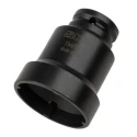 SKF 3/4 in Drive 65 mm Locking Socket Square, Alloy Steel, Black Oxide Finish, 63.0mm Overall Length TMFS 9