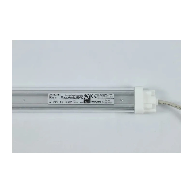 Patlite CWA LED Light Pipe 18W 24V DC IP65 Linear Fixed 1m Polycarbonate Resin 
