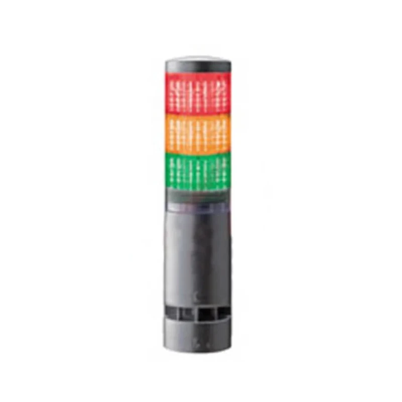 Patlite LA6 Series Clear Signal Tower Alarm, 5 RGB LED Lights, Multifunction, 26.4V DC, IP65 LA6-3DTNWN-RYG