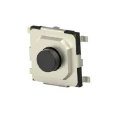 TE Connectivity Black Round Tactile Switch, SPST, Surface Mount, 5.2x5.2mm, 50mA, MSLPT5252CG2WTR
