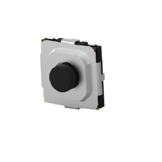 TE Connectivity Tactile Switch, Round Black Actuator, SPST, 50mA 12V DC, Surface Mount, MSLPT5252CL1BTR