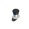 RS PRO Mushroom Push Button Switch ECX1 Panel Mount, 23 mm Cutout, Black, SPST, IP65