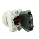RS PRO Push Button Switch Panel Mount, 23 mm Cutout, Red, SPST, Flush Head, Chrome Plated Zamak, IP65 ECX1
