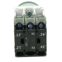 RS PRO Illuminated Push Button Switch, Momentary, Green, 1 NO/1 NC, 23mm, Panel Mount, IP65 Protection ECX1 Series 239-8194