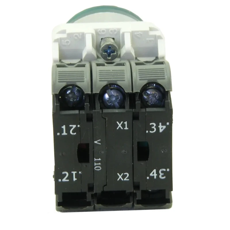 RS PRO Illuminated Push Button Switch, Momentary, Green, 1 NO/1 NC, 23mm, Panel Mount, IP65 Protection ECX1 Series 239-8194