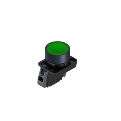 RS PRO ECX4 Series Push Button Switch Panel, 23 mm Cutout, Green, SPST, IP65 ECX4