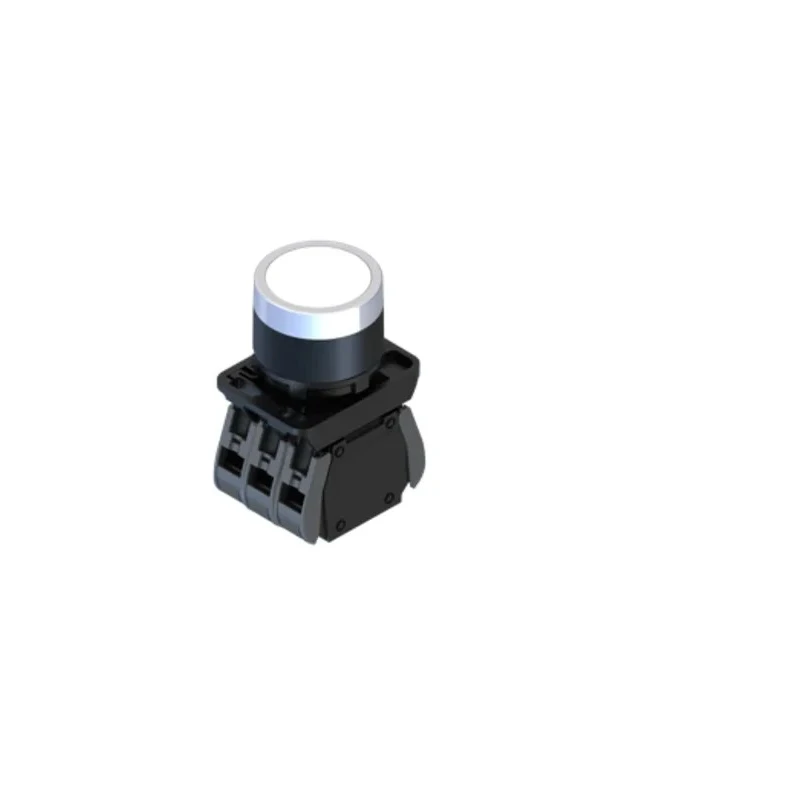 RS PRO ECX4 Series Illuminated Push Button Switch, Panel Mount, Momentary, White, 1 NO/1 NC, IP20/IP65, 24V, 30mm 239-8209