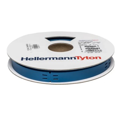 HellermannTyton Polyolefin Cable Labels, Blue Background, White Print, 100 mm x 15 mm 556-26503 TTAGMC15BEX100S-PO/MET-BU