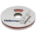 HellermannTyton Polyolefin Cable Labels, Red Background, Black Print, 100mm x 100mm, 120 Pack, 556-20091 TIPTAG11X100RD-PO-RD