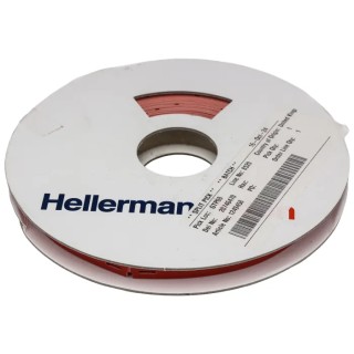 HellermannTyton Polyolefin Cable Labels, Red Background, Black Print, 100mm x 100mm, 120 Pack, 556-20091 TIPTAG11X100RD-PO-RD