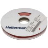 HellermannTyton Polyolefin Cable Labels, Red Background, Black Print, 100mm x 100mm, 120 Pack, 556-20091 TIPTAG11X100RD-PO-RD