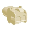 TE Connectivity Universal MATE-N-LOK Female Connector Housing, 2 Way, 1 Row, 6.35 mm Pitch, Panel Mount, Nylon, 1-1703062-2