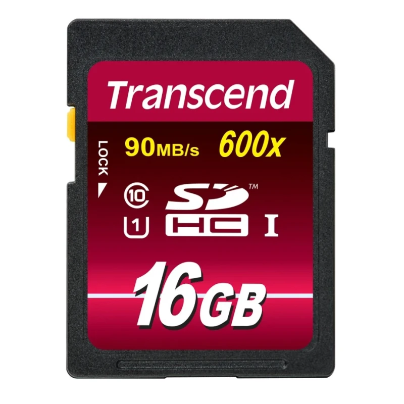 Transcend 16GB SDHC SD Card UHS-I U1 Class 10, MLC NAND, TS16GSDHC10U1