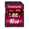 Transcend 16GB SDHC SD Card UHS-I U1 Class 10, MLC NAND, TS16GSDHC10U1