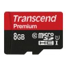 Transcend 8GB MicroSDHC microSD Memory Card, Class 10, UHS-I U1 TS8GUSDU1