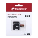 Transcend 8GB MicroSDHC Memory Card, UHS-I U1, Class 10, TS8GUSDHC10U1