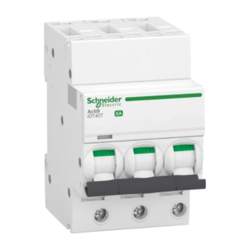 Schneider Electric Acti9 iDT40 Miniature Circuit Breaker, 3-Pole, 25A, Type C, 4500A Breaking Capacity, DIN Rail A9PA2325