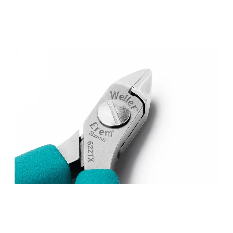 Erem ESD Safe Flush Side Cutter, Oval Head, 106mm, 1.2mm Cutting Capacity, High Grade Tool Steel 622TX