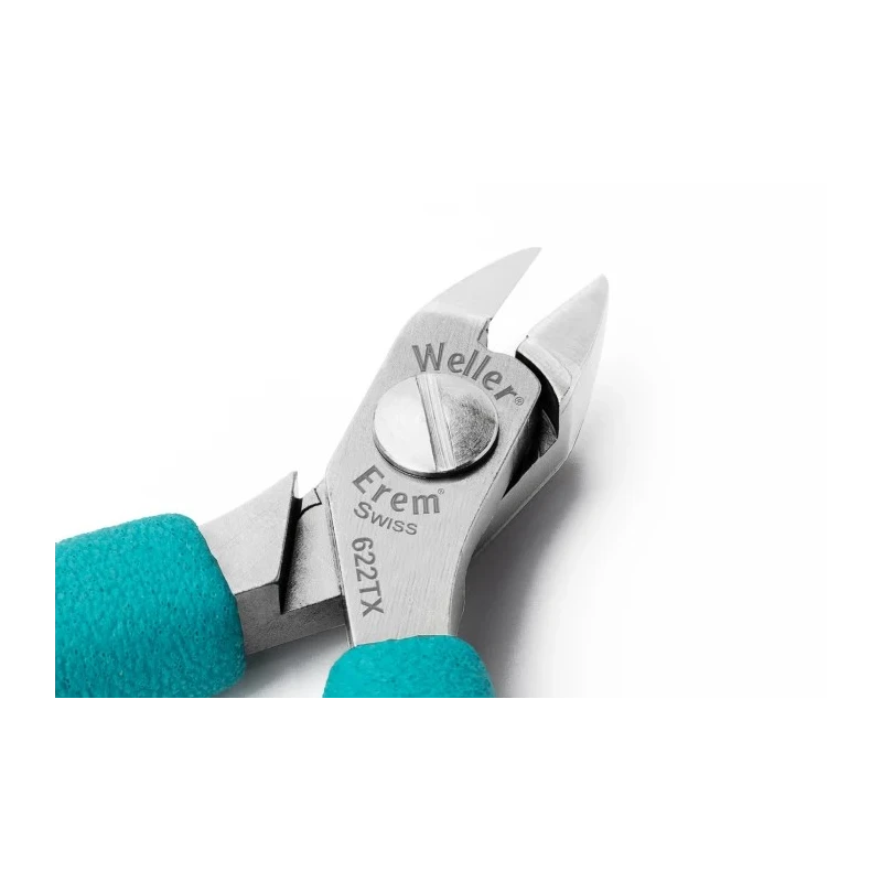 Erem ESD Safe Flush Side Cutter, Oval Head, 106mm, 1.2mm Cutting Capacity, High Grade Tool Steel 622TX