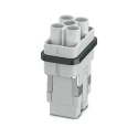 Phoenix Contact HC-COM-Q4/2-I-AT/PT-M Series Contact Insert, 6-Contact, 3 Row, 400V, 1079558