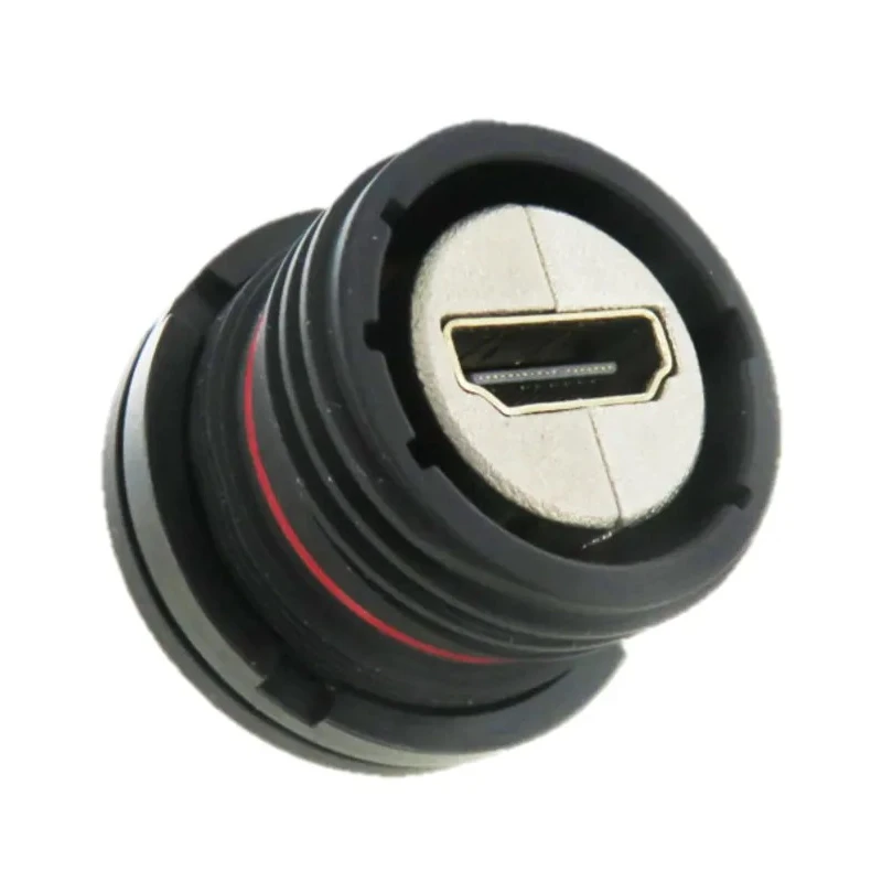 Amphenol Socapex 20 Way Straight Female HDMI Connector Aluminium Nickel Nut Mount HDMIFTV7ANF059