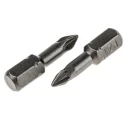 RS PRO Screwdriver Bit Set, PZ1, 1/4 in Hex Drive, 25 mm, 10 Pieces, Torsion Zone, 125-0340