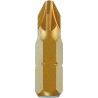 RS PRO Screwdriver Bit Set, PZ1 Size, 1/4 in Hex Drive, TiN CVD Coating, 25 mm, 10 Pieces 125-0358