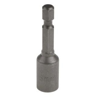 SAM Hex Socket Screwdriver Bit 6.35 mm Hex Drive, 8 mm Tip, 50 mm Length, Magnetic, Single Piece 125-0403