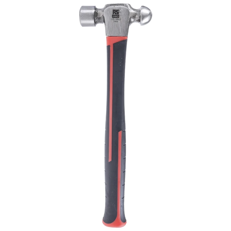 RS PRO Carbon Steel Head Ball-Pein Hammer with Fibreglass Handle, 450 g 125-0943