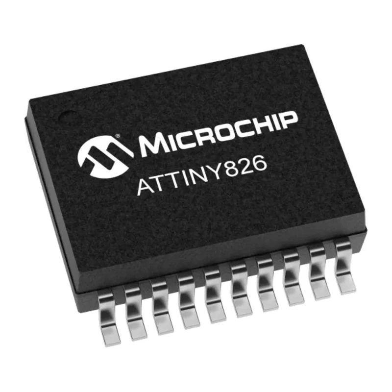 Microchip tinyAVR 2 Microcontroller 12-bit AVR, 20 MHz, 8kB FLASH, 20-Pin SSOP ATTINY826-XU