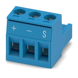 Phoenix Contact MSTB Series Pluggable Terminal Block, 3-Contact, 5.08 mm Pitch, 1 Row, Blue, Screw Connection, 1161197
