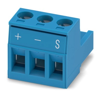 Phoenix Contact MSTB Series Pluggable Terminal Block, 3-Contact, 5.08 mm Pitch, 1 Row, Blue, Screw Connection, 1161197