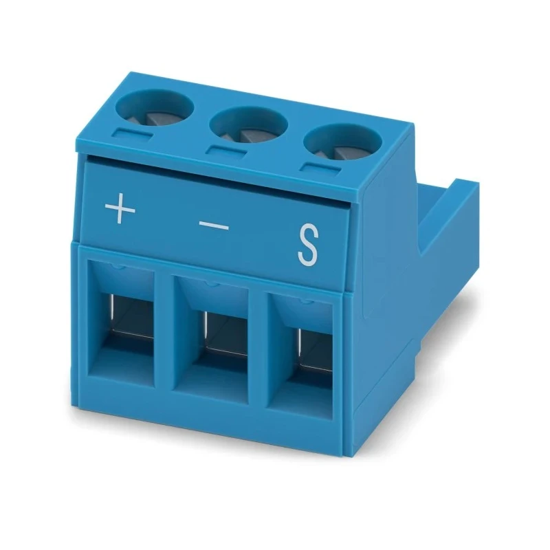 Phoenix Contact MSTB Series Pluggable Terminal Block, 3-Contact, 5.08 mm Pitch, 1 Row, Blue, Screw Connection, 1161197