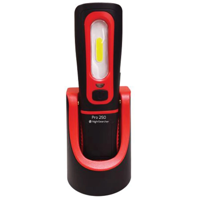 Nightsearcher Rechargeable LED Inspection Lamp 250 lm Hanging Handheld Polycarbonate ABS NSPRO250