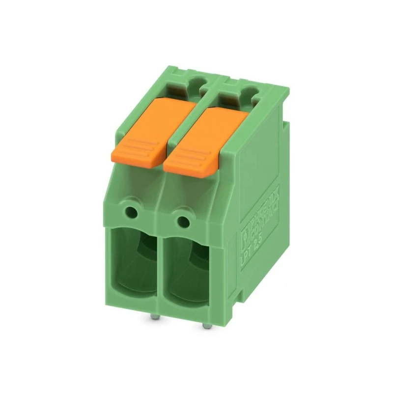 Phoenix Contact PCB Terminal Block LPT Series, 2-Contact, 5 mm Pitch, 1 Row, 400V, 24A, Green 1190297